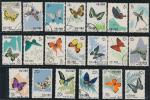 China PR.; 1963 "Butterflies"(#S56) 4f-50f   set of 20 values. Fine used. F.(20)