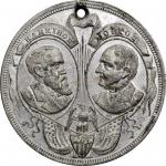 Lot of (3) 1888 Benjamin Harrison Political Medals. Plain Edge.