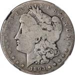 1893-S Morgan Silver Dollar. Good-4 (NGC).