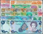 CAYMAN ISLANDS. Monetary Authority. 1 to 100 Dollars, Mixed Dates. P-Various. PCGS Very Fine 35 to P
