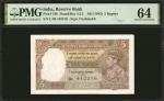INDIA. Lot of (2). Reserve Bank of India. 5 Rupees, ND (1943). P-18b. Consecutive. PMG Choice Uncirc