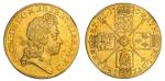 Great Britain. George I (1714-27). Two Guineas, 1720/17. Edge milled. Laureate bust right, rev. crow