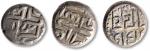 印度古塔斯王朝去祥天女图案银币一组3枚，重量：4.5克，4.6克，4.7克，保存完好，敬请预览