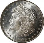 1878 Morgan Silver Dollar. 7 Tailfeathers. Reverse of 1878. MS-64+ (PCGS).