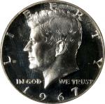 1967 Kennedy Half Dollar. SMS. FS-101. Quintupuled Die Obverse. MS-66 Cameo (NGC).