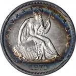 1870 Liberty Seated Half Dollar. Proof-63 (PCGS).