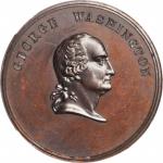 Undated (ca. 1861) Time Increases His Fame Medal. Bronze. 28 mm. Musante GW-442, Baker-91D, Julian P