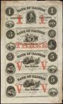 New Haven, Illinois. Bank of Illinois. Jan. 4, 1864. Uncut Sheet $1-$3-$5-$5. Extremely Fine.
