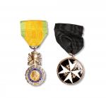 英国圣约翰骑士团、法国荣誉军团勋章各一枚，保存完好 RMB: 100-1,000      