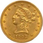 1903-O $10 Liberty. PCGS AU58