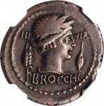 ROMAN REPUBLIC. L. Furius Cn.f. Brocchus. AR Denarius (3.89 gms), Rome Mint, 63 B.C. NGC VF, Strike: