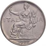 Savoia coins and medals Vittorio Emanuele III (1900-1946) Lira 1922 - Nomisma 1206 NI Sigillato FDC 