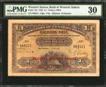 WESTERN SAMOA. Bank of Western Samoa. 1 Pound, 11b. P-11b. PMG Very Fine 30.