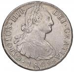 World Coins BOLIVIA Carlos IV (1808-1808) 8 Reales 1801 - KM 73 AG (g 264) Lucidata. Porosità presen