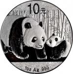 2011年熊猫纪念银币1盎司 PCGS MS 70