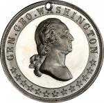 1893 Capitol Cornerstone Centennial medal. Musante GW-1027, Baker-Y-324, var. White Metal. MS-64 (PC
