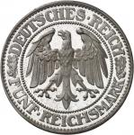 République de Weimar (Empire allemand) (1918-1933). 5 (fünf) mark PCGS Proof 65
