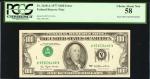 Fr. 2168-A. 1977 $100 Federal Reserve Note. Boston. PCGS Choice About New 58. Inverted Overprint Typ