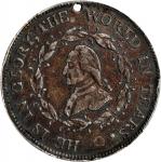 1799 (1800) Washington Funeral Urn Medal. Musante GW-70, Baker-166C, Dies 4 C-2. White Metal. EF Det