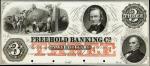 Freehold, New Jersey. Freehold Banking Co. Feby. 1, 18xx. $5. PCGS Superb Gem New 67 PPQ. Proof. Hol