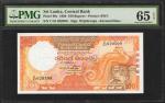 1989年斯里兰卡中央银行100卢比。PMG Gem Uncirculated 65 EPQ.