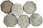 Assam, Gaurinatha Simha (1780-95), octagonal Rupees (6), Sk. 1716, die variants, legends as previous