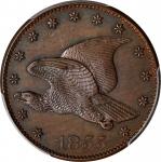 1855 Pattern Flying Eagle Cent. Judd-168 Original, Pollock-193. Rarity-4. Bronze. Plain Edge. Proof-