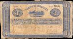 COLOMBIA. Banco de Oriente. 1 Peso, 1884-1900. P-S697. Fine.