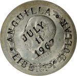 ANGUILLA. Anguilla - Mexico. Dollar, 1967. PCGS AU-58.
