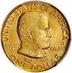 1922 Grant Memorial Gold Dollar. Star. MS-67 (PCGS).