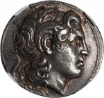 THRACE. Kingdom of Thrace. Lysimachos, 323-281 B.C. AR Tetradrachm (17.18 gms), Uranopolis Mint. NGC
