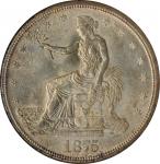 1875-S Trade Dollar. Type I/I. MS-63 (NGC).