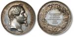 法国1866年夏洛莱牛农业银制奖章一枚