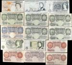 GREAT BRITAIN. Lot of (25). Bank of England & British Military Authority. Mixed Denominations, ND (1