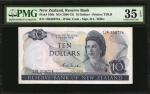 1968-75年新西兰储备银行拾圆。NEW ZEALAND. Reserve Bank of New Zealand. 10 Dollars, ND (1968-75). P-166b. PMG Ch