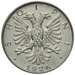 Foreign coins;ALBANIA Zog I (1925-1939) Mezzo lek 1926 R - KM 4 NI (g 6.00)   - FDC;80