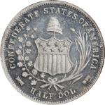 1861 (1879) Scott Confederate Half Dollar Token. Breen-8003. White Metal. MS-65 DPL (NGC).