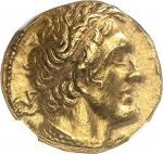 GRÈCE ANTIQUERoyaume lagide, Ptolémée II (283-246 av. J.-C.). Pentadrachme Or ou trichryson (triple 