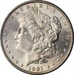 1901 Morgan Silver Dollar. MS-60 (PCGS). OGH--First Generation.