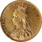 AUSTRALIA. Sovereign, 1888-M. Melbourne Mint. Victoria. PCGS AU-58.