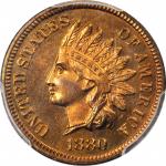 1880 Indian Cent. Proof-65 RB (PCGS). CAC.
