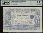 Banque de l Algerie, 100 francs, 1911, serial number K.285 713, allegorical boy (representing indust