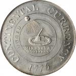 1776 (1962) Continental "Dollar." Bashlow Restrike. HK-852a. Rarity-4. Silver. Mint State.