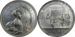 1713年沙皇俄国希腊战争特大型银章 NGC UNC DETAILS 3590159-011