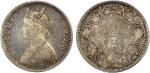 BRITISH INDIA: Victoria, Queen, 1837-1876, AR ½ rupee, 1874(b), KM-472, S&W 5.22, Prid-284, an attra
