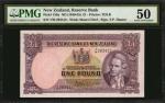 NEW ZEALAND. Reserve Bank. 1 Pound, ND (1940-55). P-159a. PMG About Uncirculated 50.