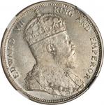 1904-B年海峡殖民地一圆银币。