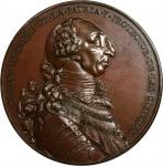 MEXICO. Charles III/Royal Academy of Spanish & Common Law Bronze Proclamation Medal, 1778. PCGS MS-6