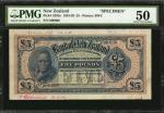 1924-28年新西兰银行伍磅。样票。NEW ZEALAND. Bank of New Zealand. 5 Pounds, 1924-28. P-S235s. Specimen. PMG About