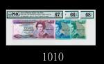 1988-93年东加勒比海中央银行5元、10元、20元一组三枚高评品1988-93 East Caribbean Central Bank $5, $10 & $20. SOLD AS IS/NO R